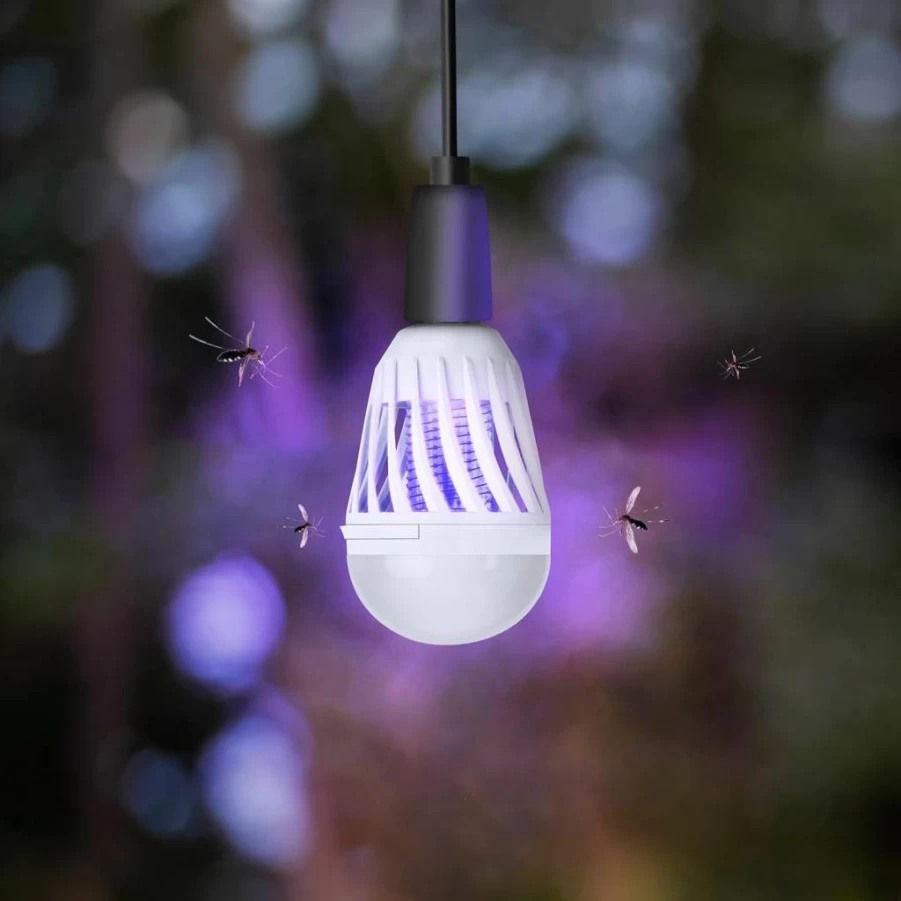 Feit Electric LED Bug Zapper Light Bulb, 60W Equivalent, E26 Base, 2-in-1 Insect Killer & Daylight Bulb, 700 Lumens, 5000K, 15,000 Hours Lifespan, C60/950Ca/Bz/Led